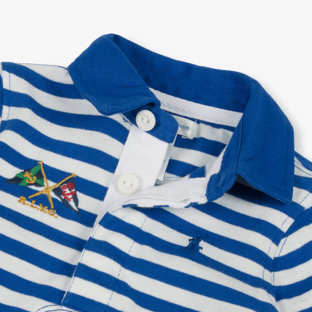 Ralph Lauren-Boys Cotton Striped Rugby Set | Childrensalon Outlet