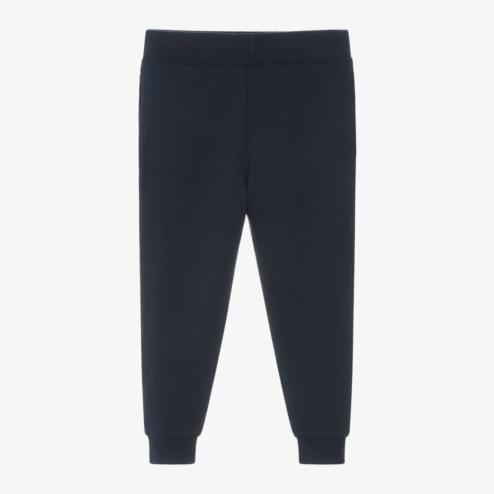 Ralph Lauren-Boys Cozy Navy Jersey Joggers | Childrensalon Outlet
