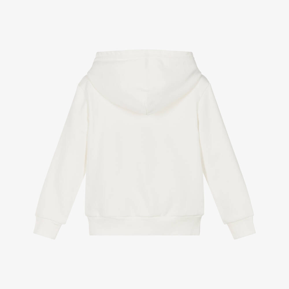 Ralph Lauren-Boys Cozy White Polo Sweatshirt | Childrensalon Outlet