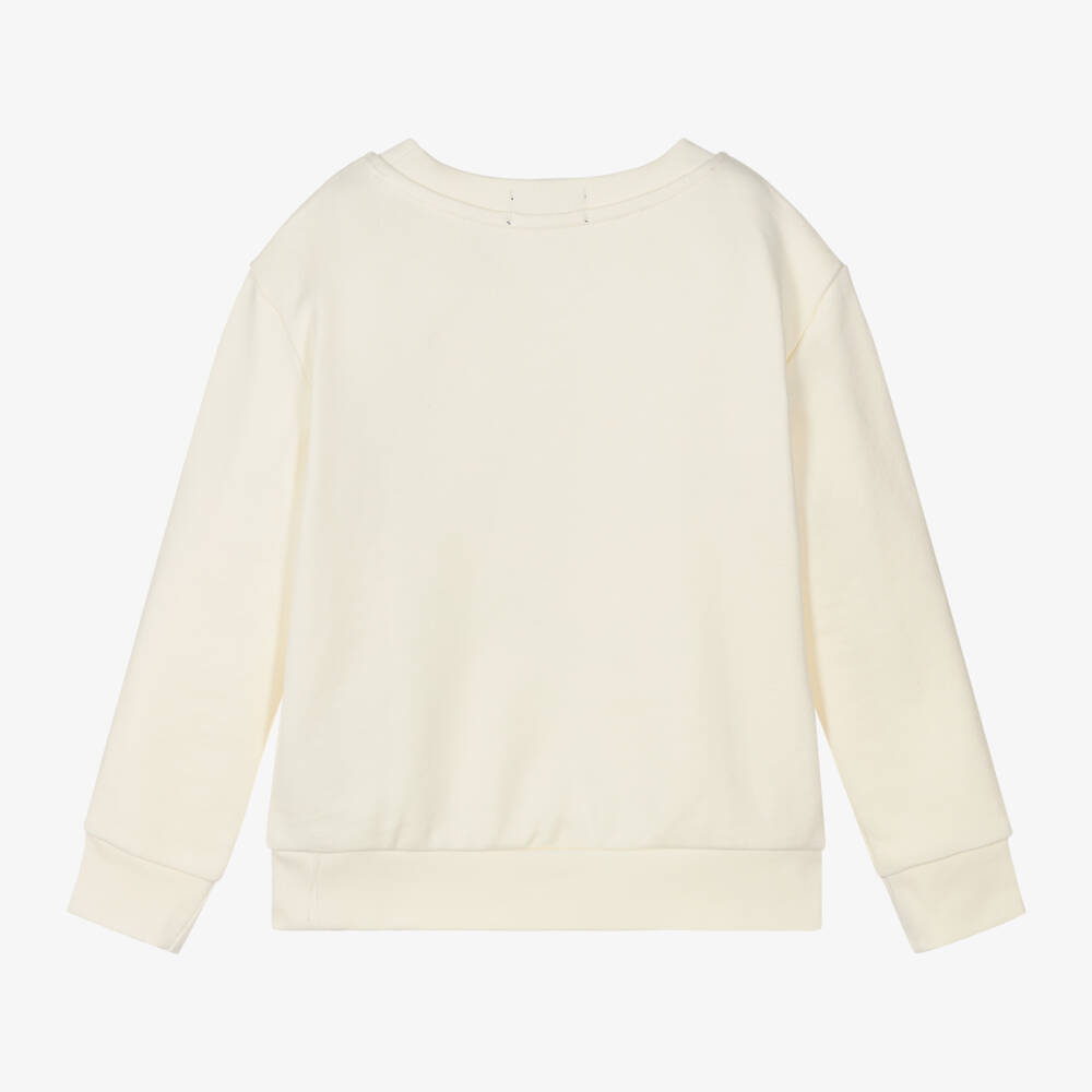 Ralph Lauren-Boys Cream Bear Print Sweatshirt | Childrensalon Outlet
