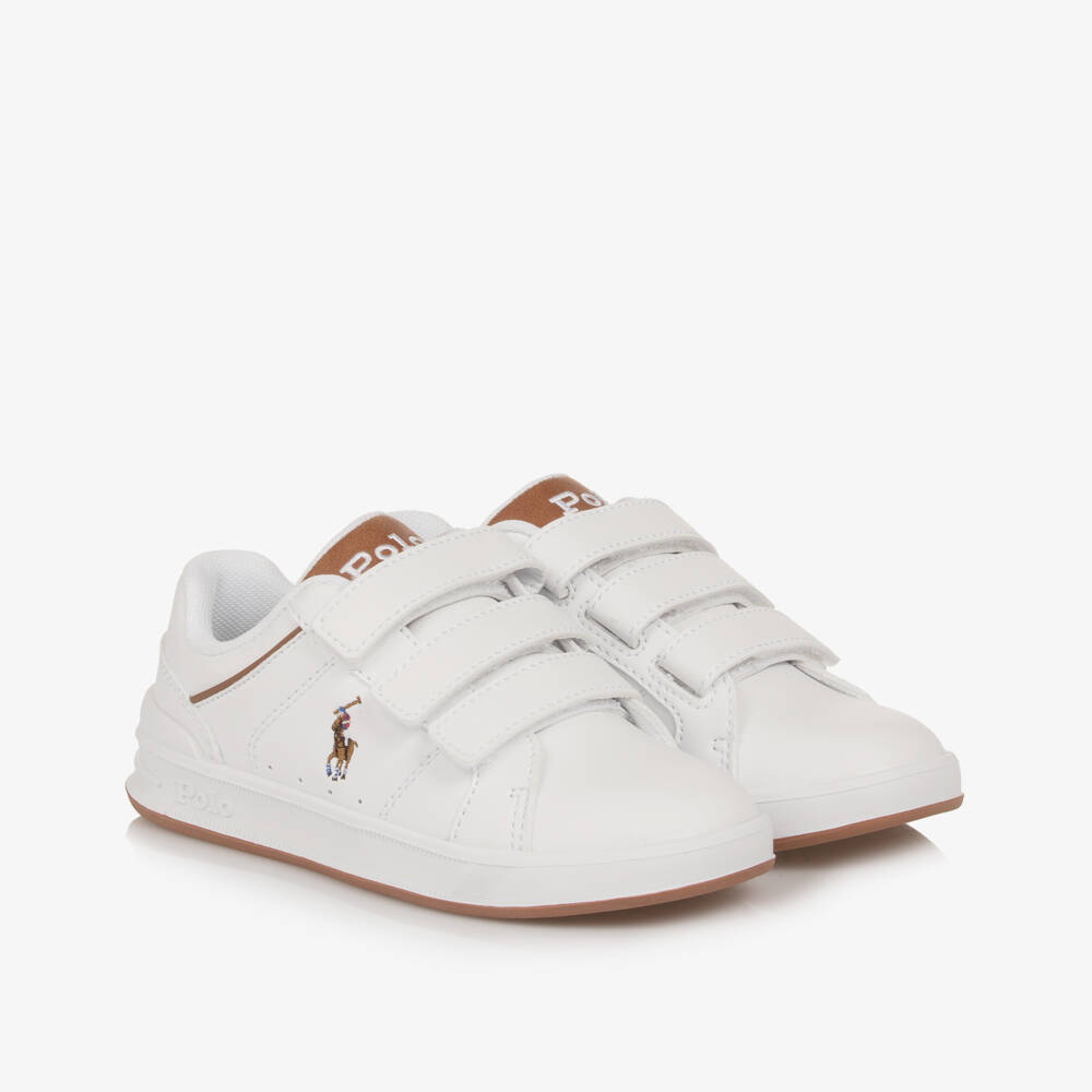Ralph Lauren-Boys Dual-Tone Velcro Pony Sneakers | Childrensalon Outlet
