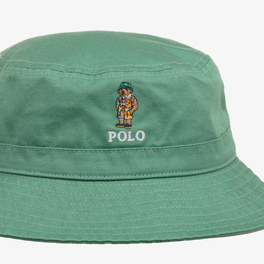 Ralph Lauren-Boys Emerald Bear Sun Hat | Childrensalon Outlet