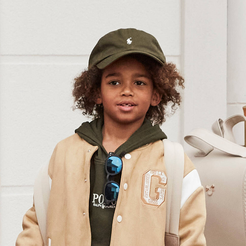 Ralph Lauren-Boys Emerald Cotton Logo Hat | Childrensalon Outlet