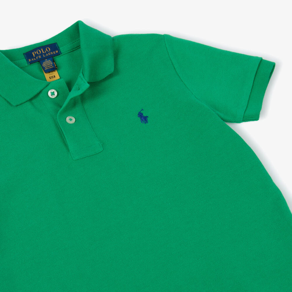 Ralph Lauren-Boys Emerald Cotton Polo Top | Childrensalon Outlet