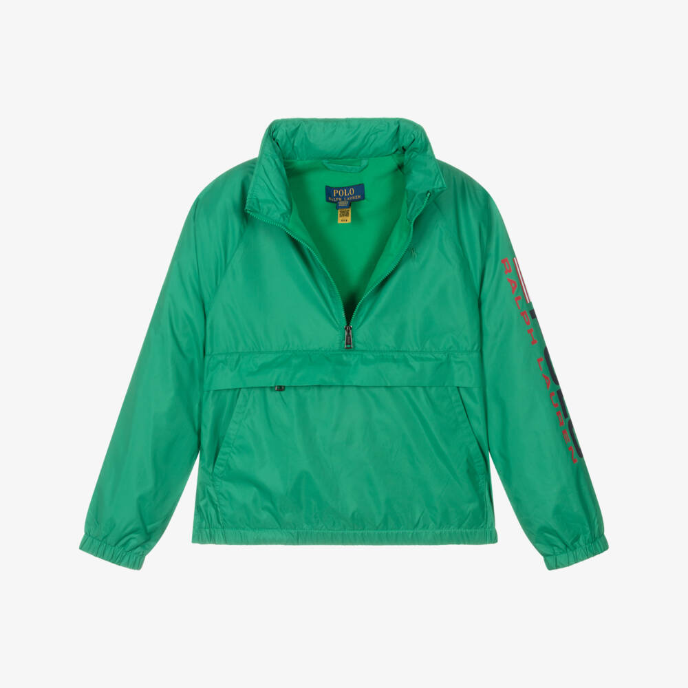 Ralph Lauren-Boys Emerald Hooded Raincoat | Childrensalon Outlet
