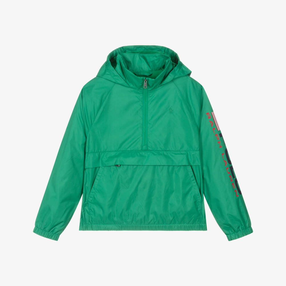 Ralph Lauren-Boys Emerald Hooded Raincoat | Childrensalon Outlet