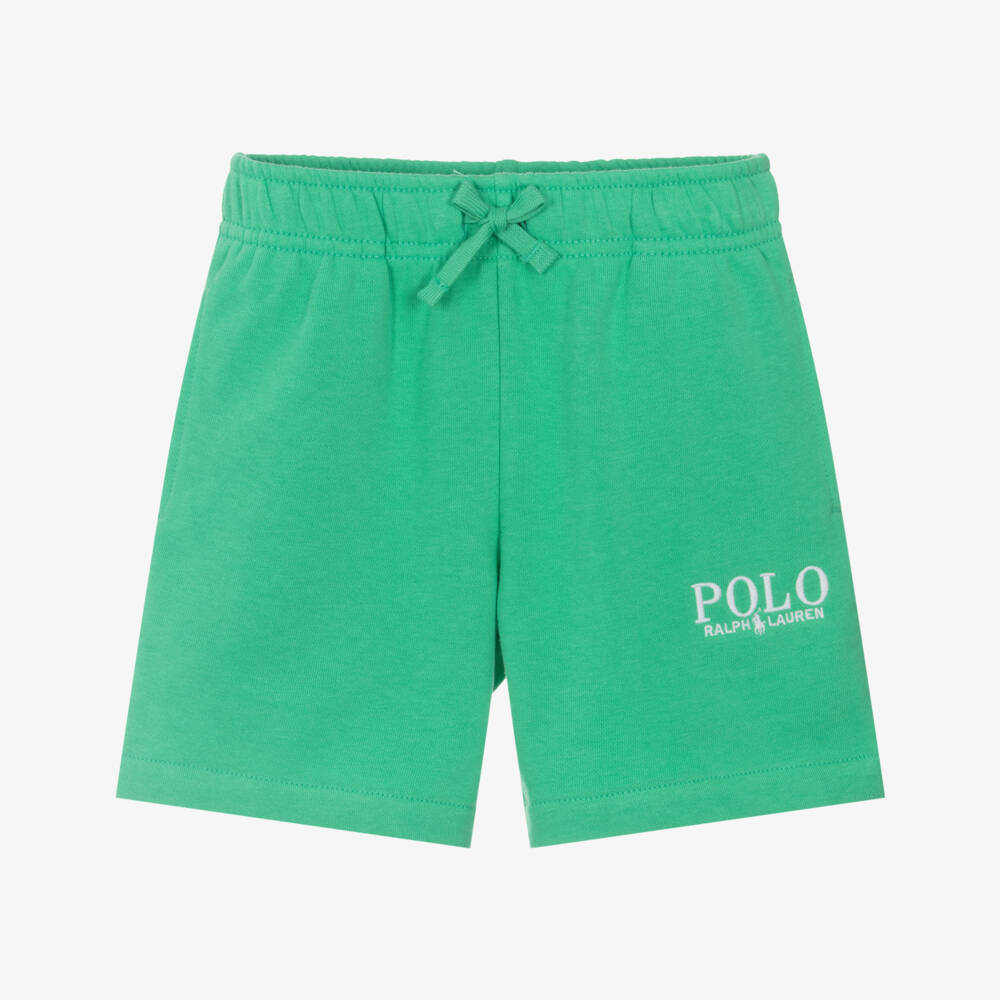 Ralph Lauren-Изумрудные вязаные шорты с завязками для мальчиков | Childrensalon Outlet