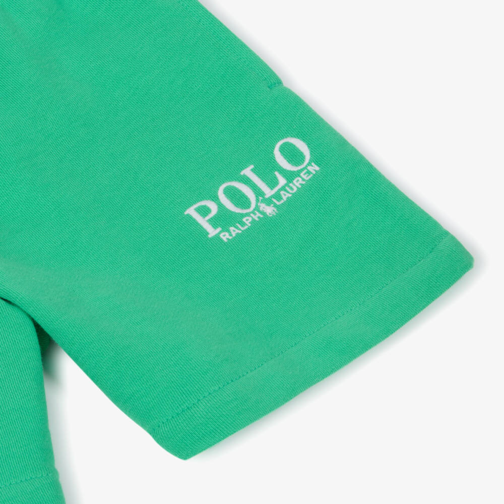 Ralph Lauren-Boys Emerald Knit Shorts with Tie | Childrensalon Outlet