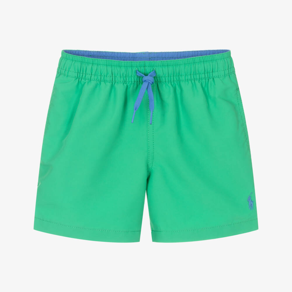 Ralph Lauren-Boys Emerald Pony Emblem Swimwear | Childrensalon Outlet