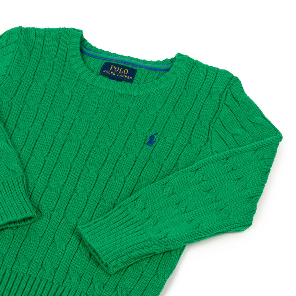 Ralph Lauren-Boys Emerald Soft Cotton Knit Jumper | Childrensalon Outlet