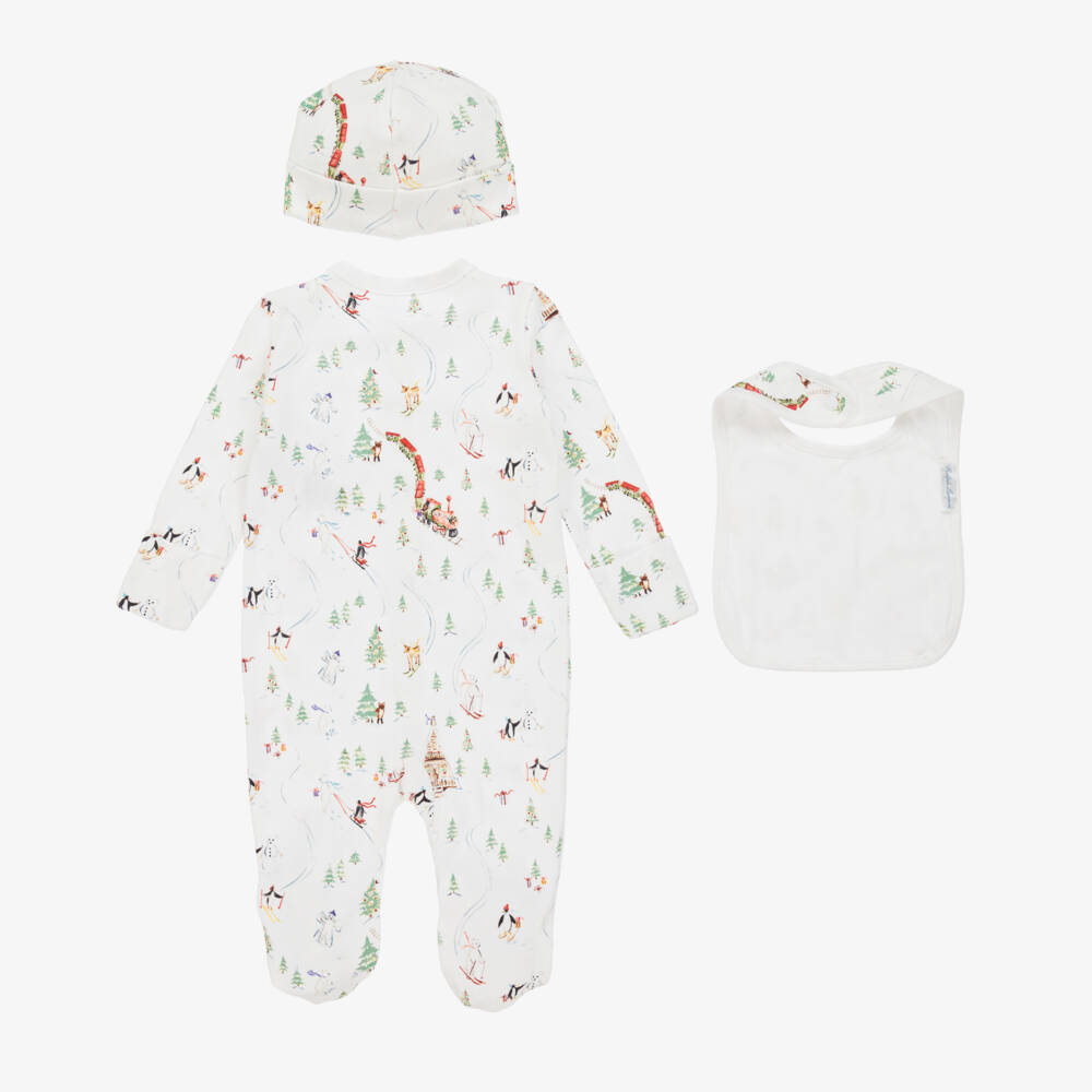 Ralph Lauren-Boys Festive White Cotton Set | Childrensalon Outlet