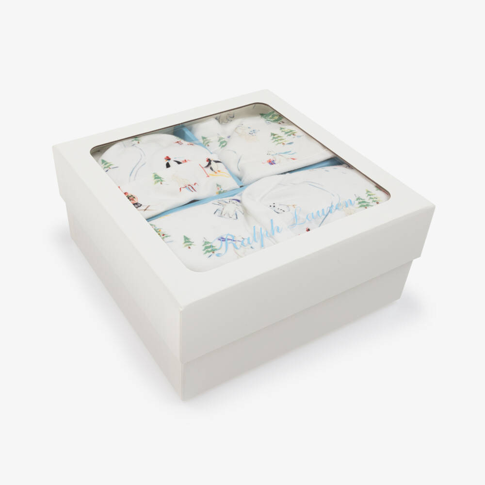 Ralph Lauren-Boys Festive White Cotton Set | Childrensalon Outlet