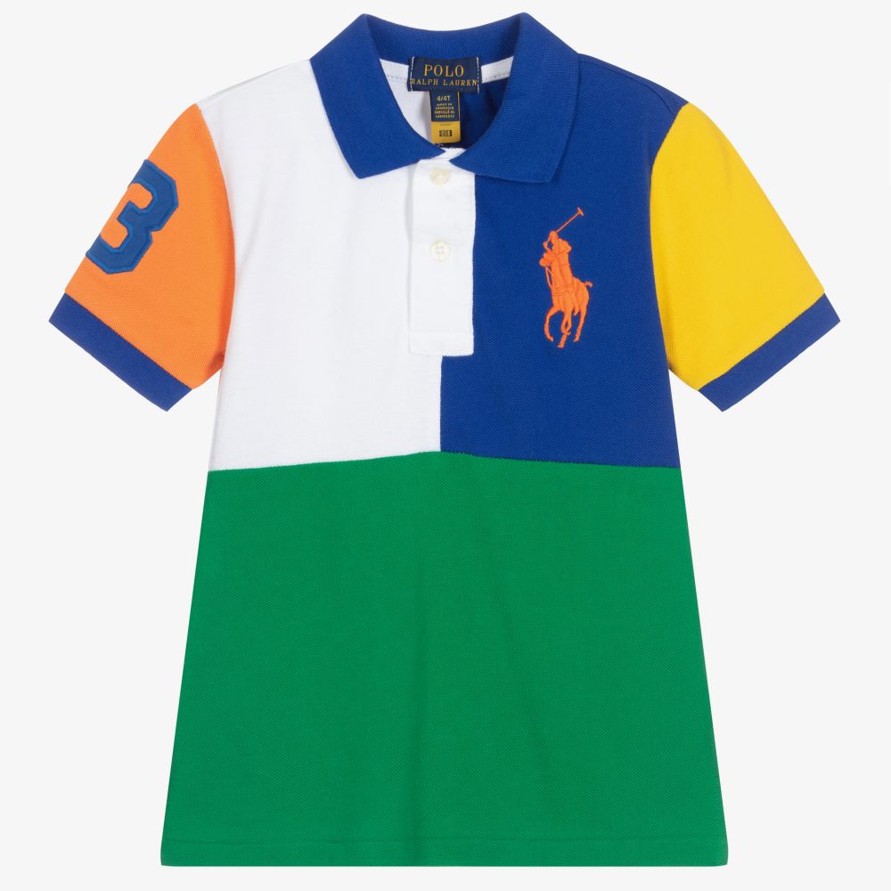Polo Ralph Lauren - Boys Green Big Pony Polo Shirt | Childrensalon Outlet