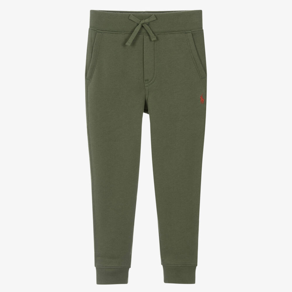 Ralph Lauren-Boys Green Casual Joggers | Childrensalon Outlet