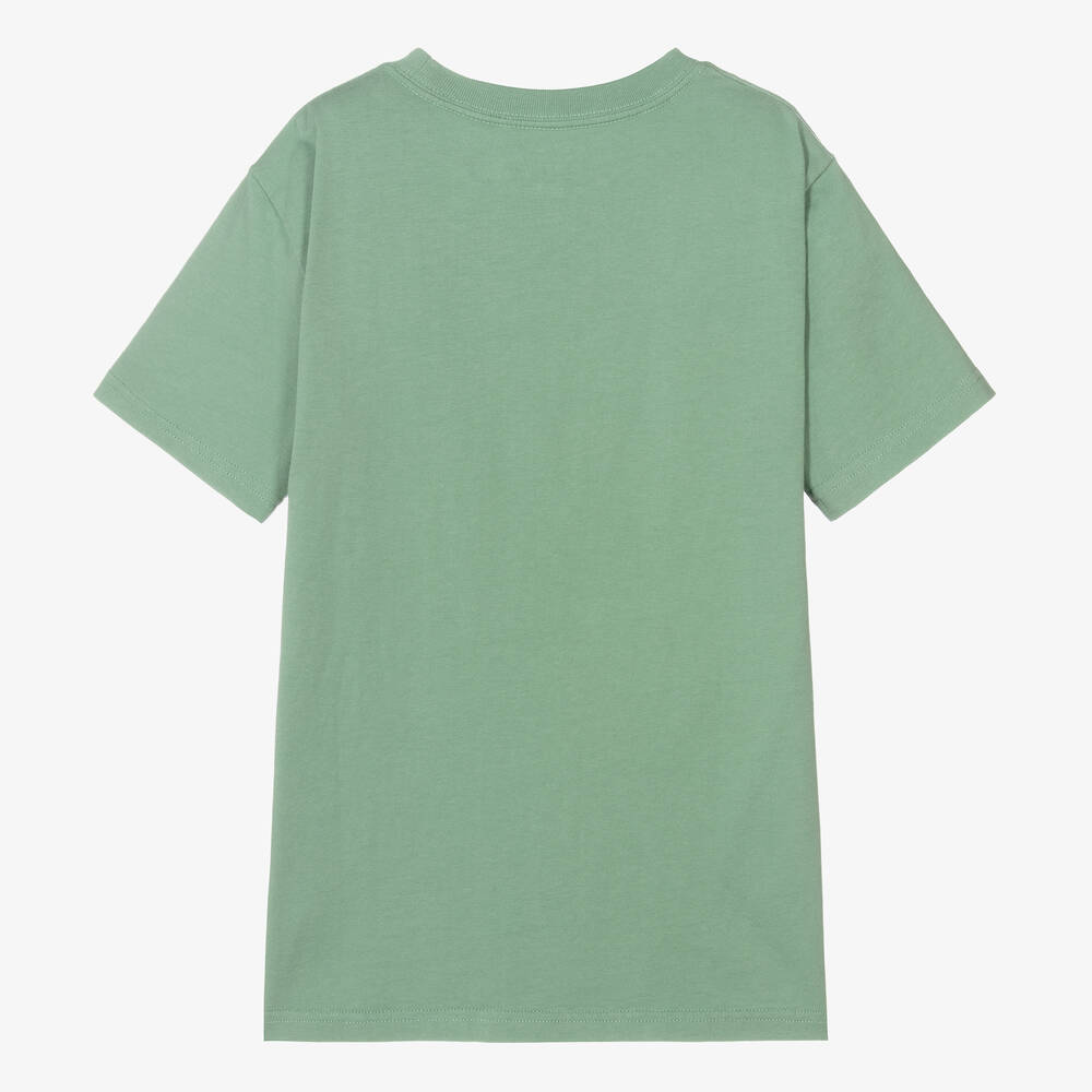 Ralph Lauren-Boys Green Cotton Big Pony Logo T-Shirt | Childrensalon Outlet