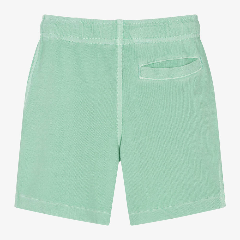Ralph Lauren-Boys Green Cotton Jersey Shorts | Childrensalon Outlet