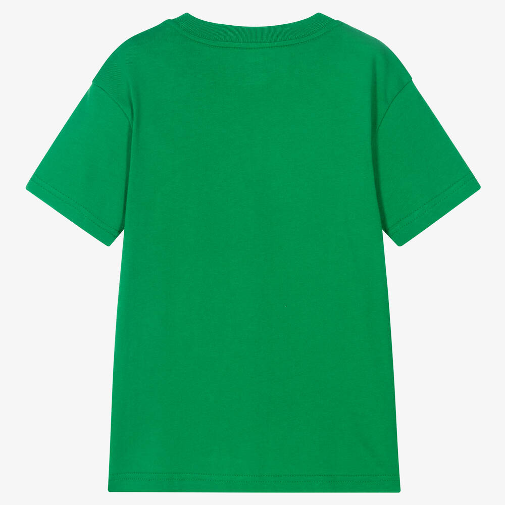Ralph Lauren-تيشيرت قطن لون أخضر للأولاد | Childrensalon Outlet