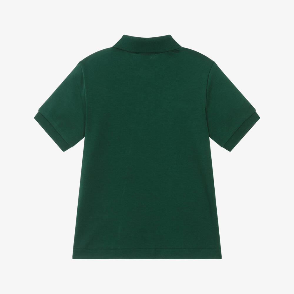 Ralph Lauren-Boys Green Cotton Polo Shirt | Childrensalon Outlet