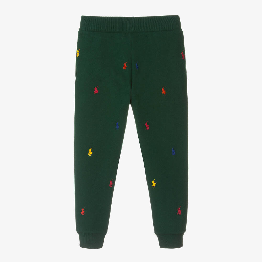 Ralph Lauren - Boys Green Cotton Pony Joggers