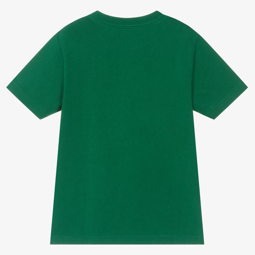 Ralph Lauren-Boys Green Cotton T-Shirt | Childrensalon Outlet