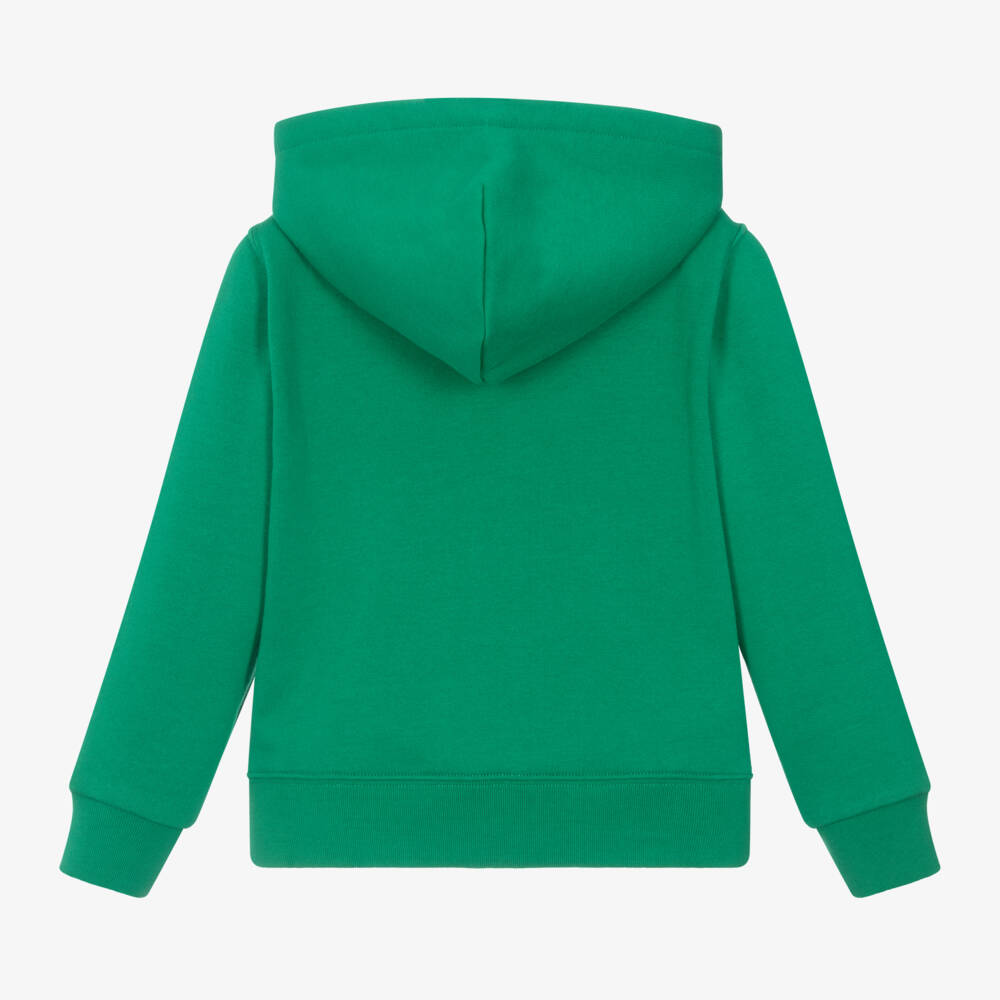 Ralph Lauren-توب بسحاب قطن  لون أخضر للأولاد | Childrensalon Outlet