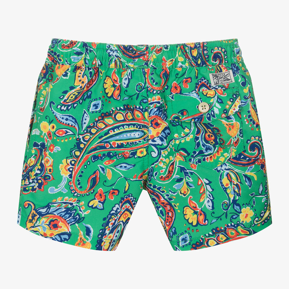 Ralph lauren green swim shorts store
