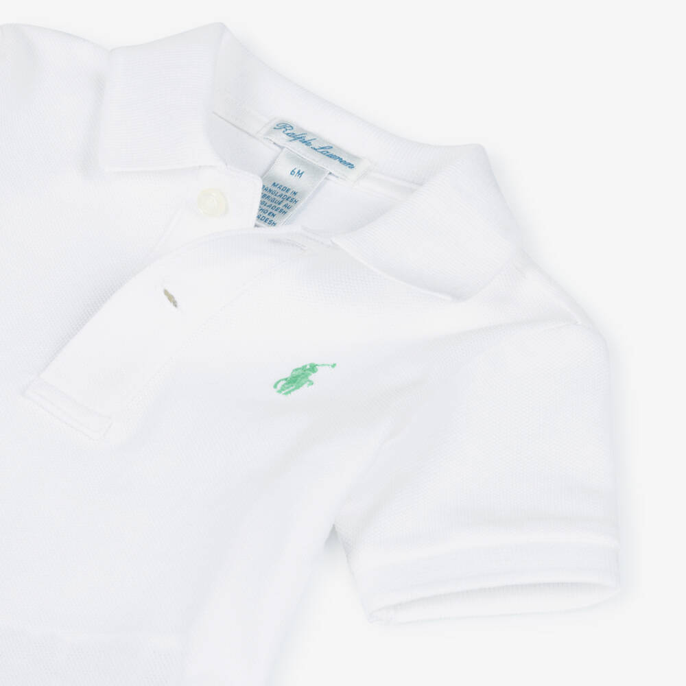 Ralph Lauren-Boys Green Sailor Cotton Ensemble | Childrensalon Outlet