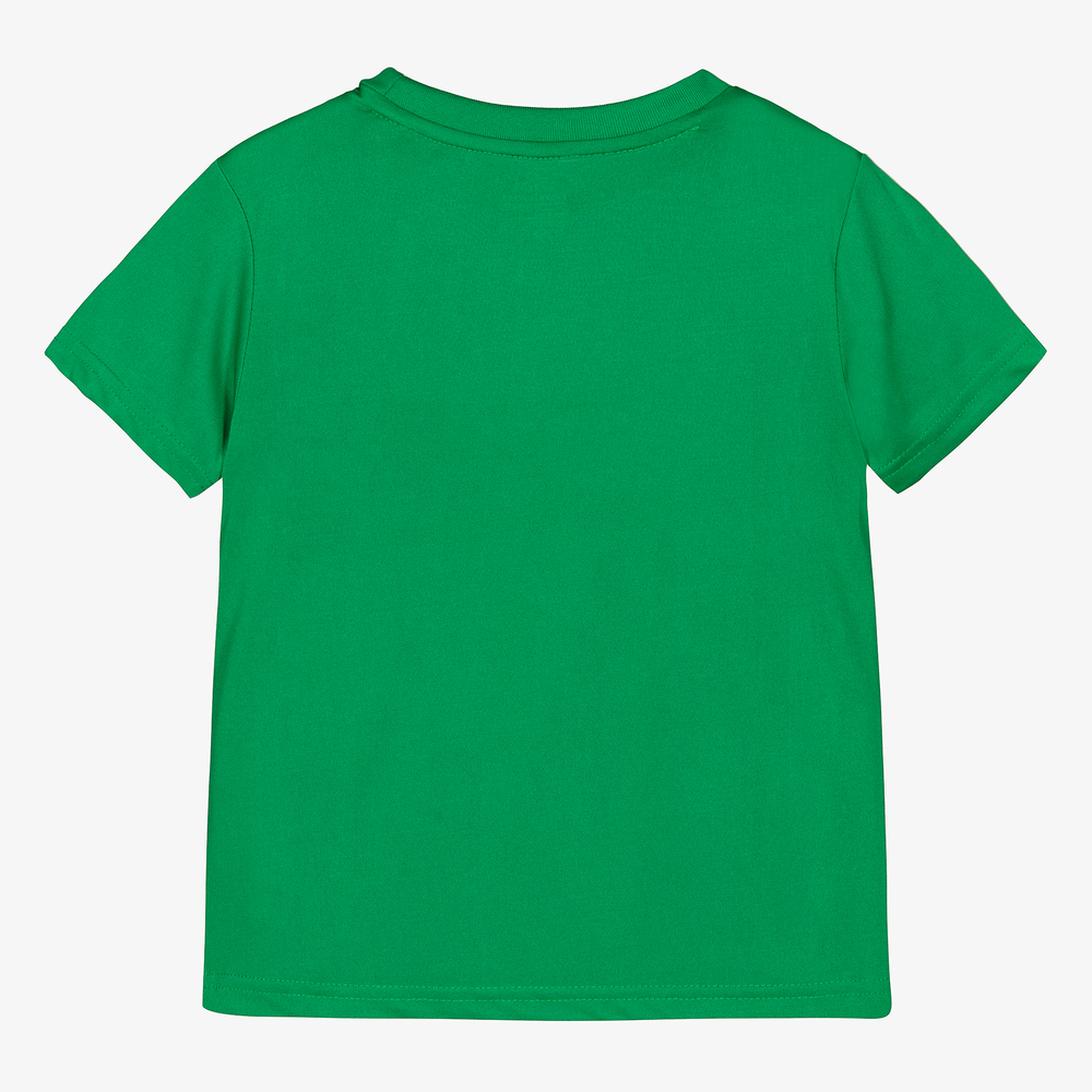 Polo Ralph Lauren-Boys Green Sports T-Shirt | Childrensalon Outlet