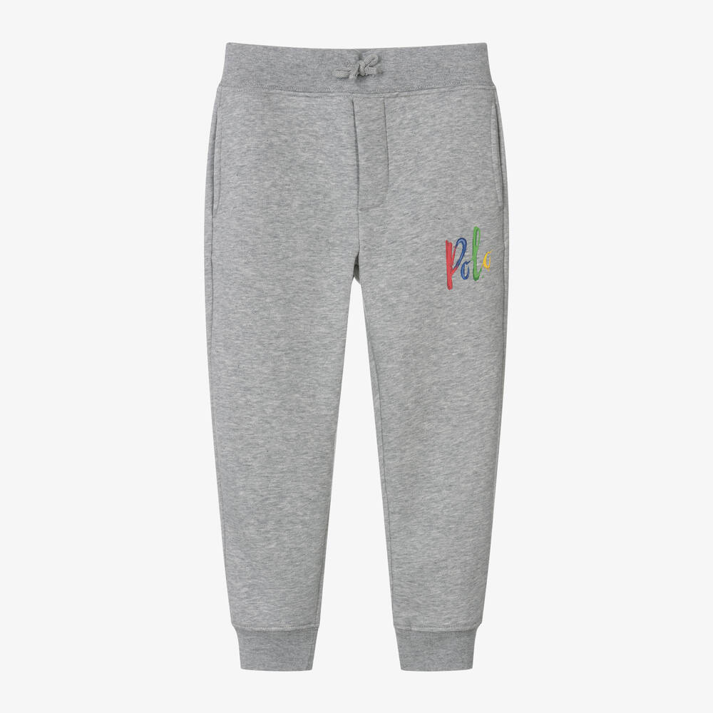 Ralph Lauren Boys Grey Marl Joggers Childrensalon Outlet