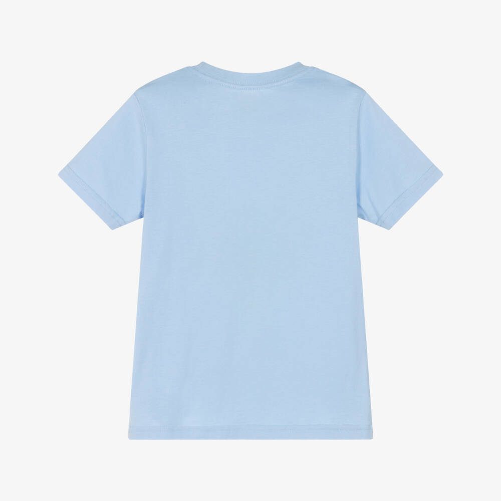 Ralph Lauren-Boys Light Blue Cotton Tee | Childrensalon Outlet
