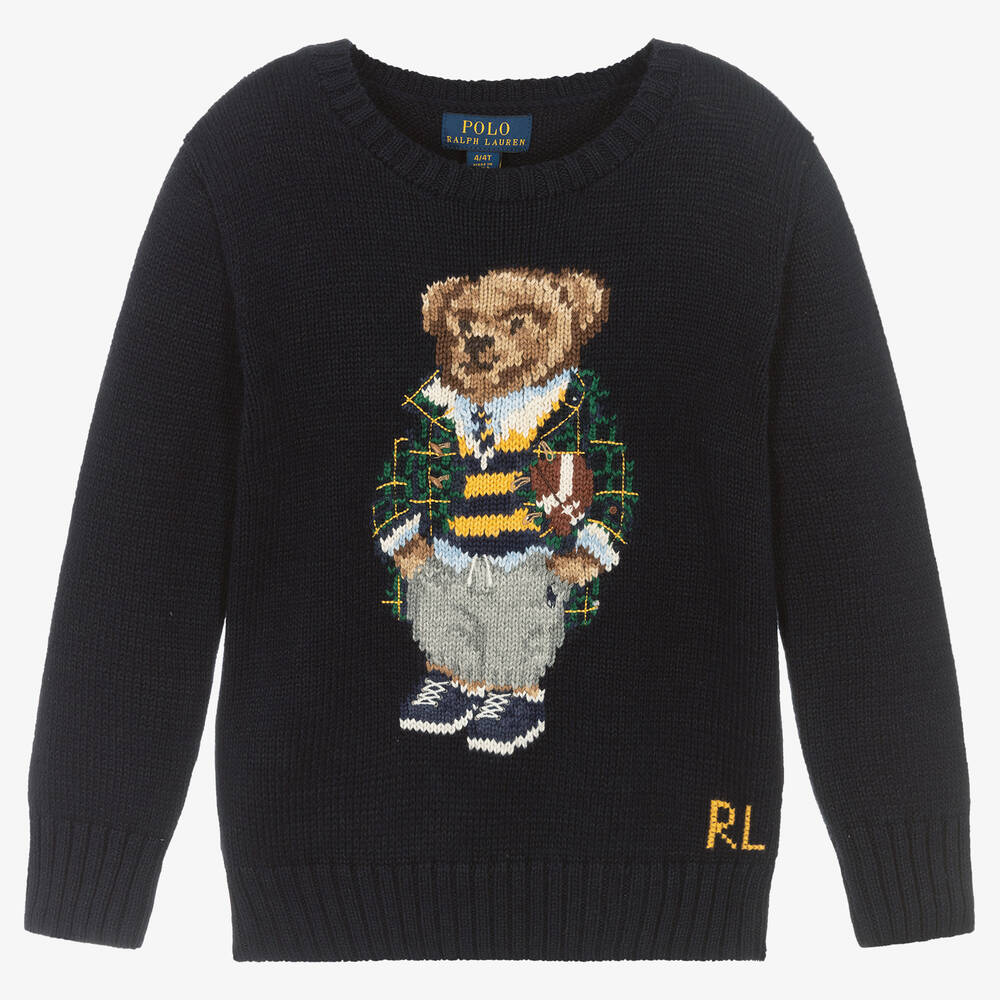 Polo Ralph Lauren - Boys Logo Bear Sweater | Childrensalon