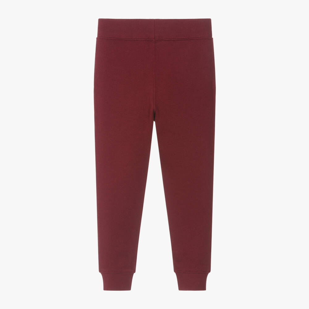 Ralph Lauren-Boys Maroon Cotton Joggers | Childrensalon Outlet