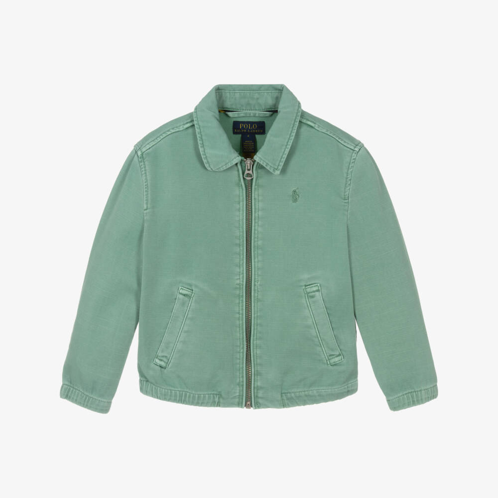 Ralph Lauren-Мятный хлопковый твиловый пиджак для мальчиков | Childrensalon Outlet