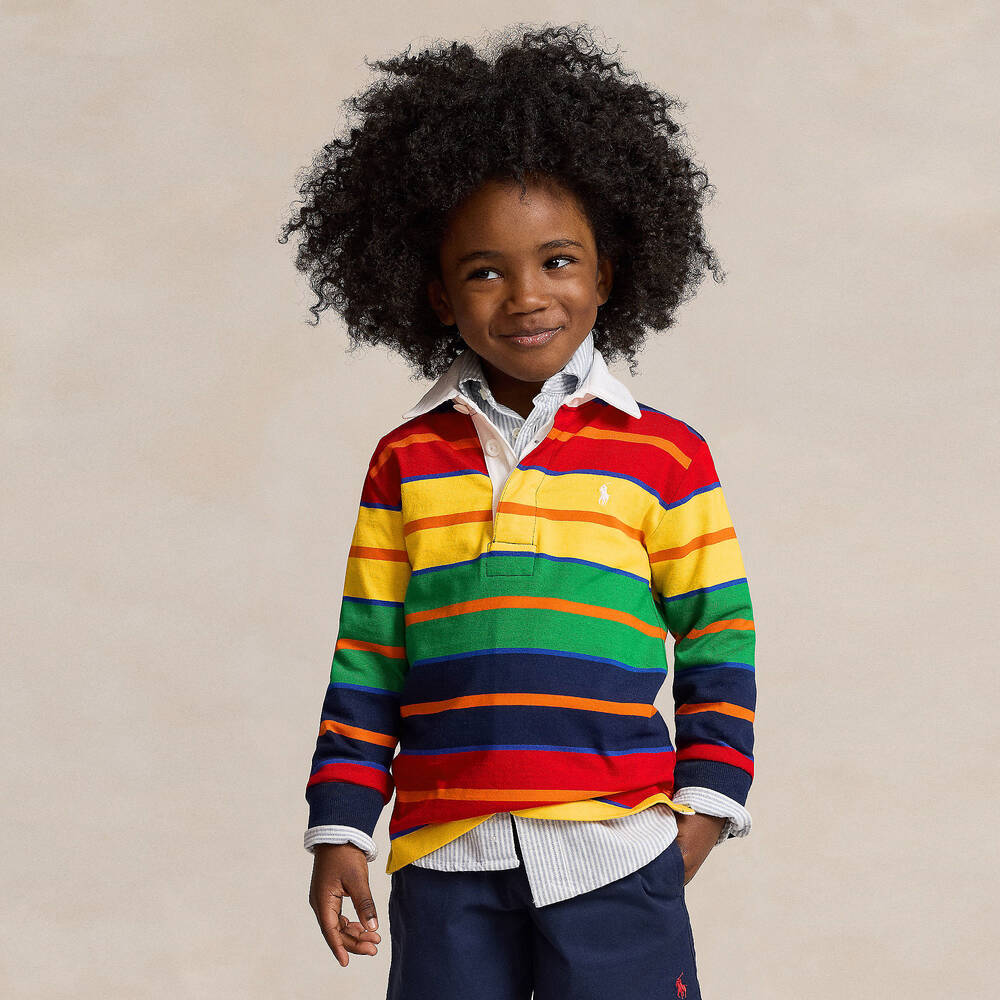 Ralph Lauren - Boys Multicolour Stripe Polo Shirt