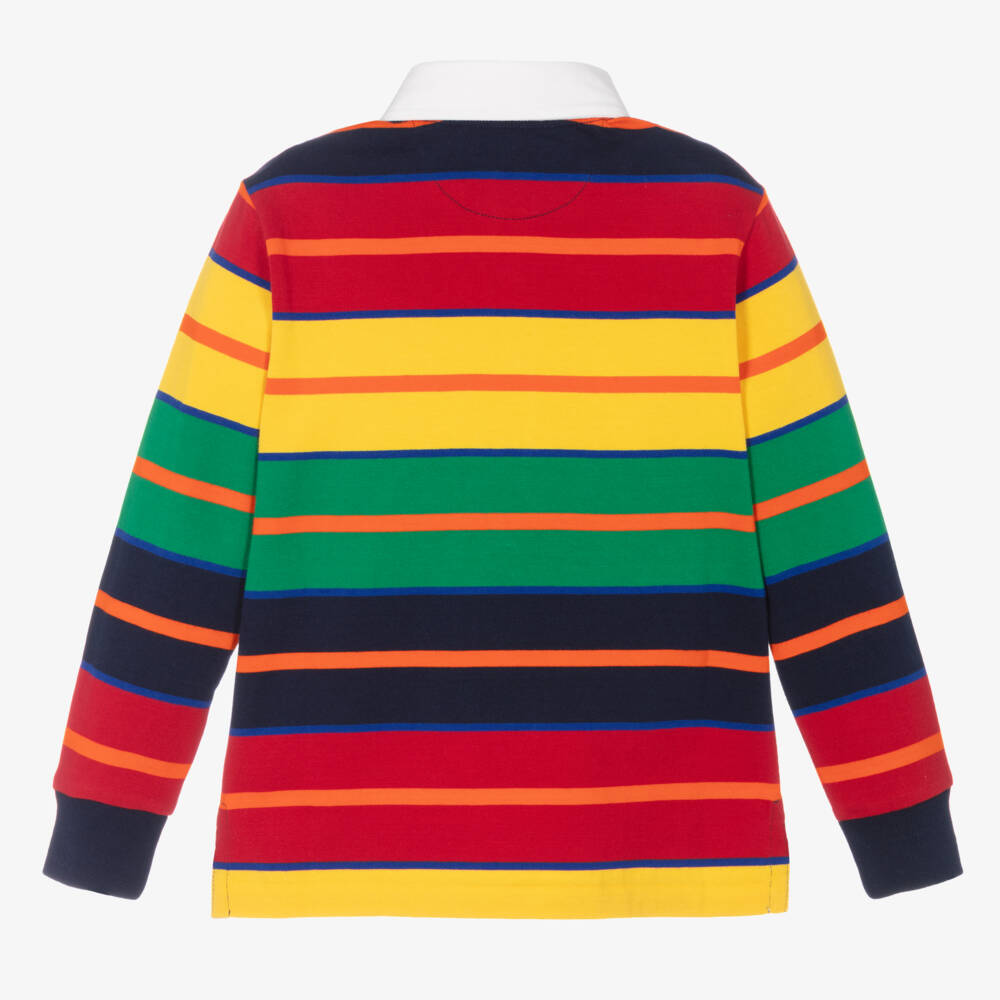 Ralph Lauren-Boys Multicolour Stripe Polo Shirt | Childrensalon Outlet