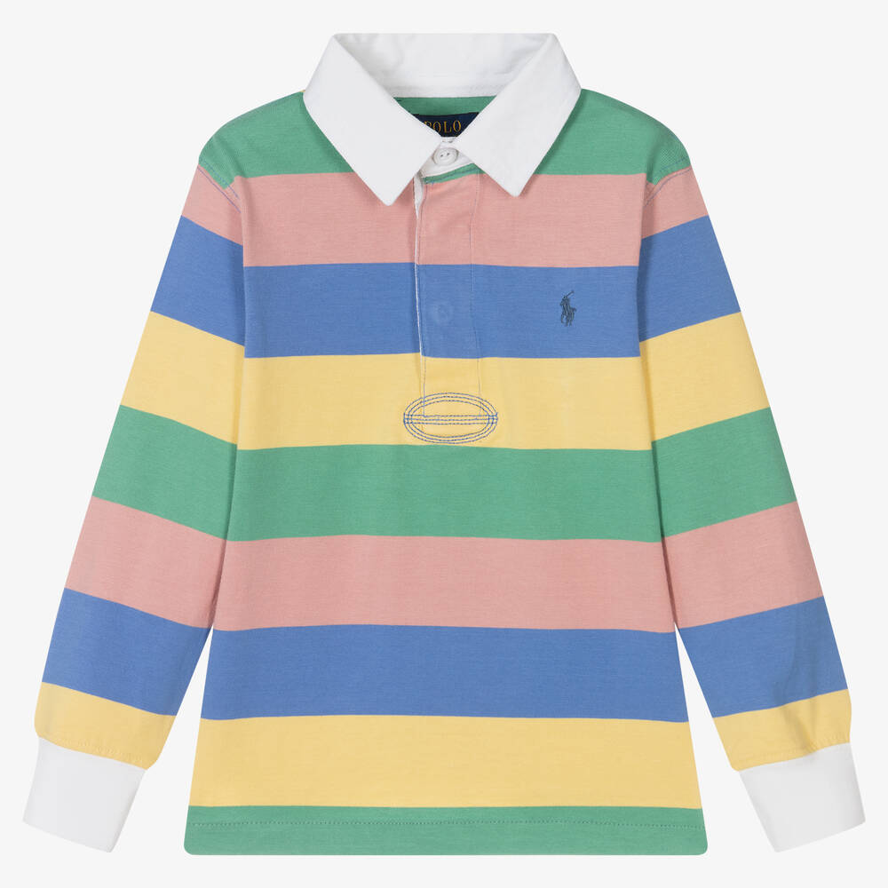 Polo Ralph Lauren - Boys Multicoloured Rugby Top | Childrensalon