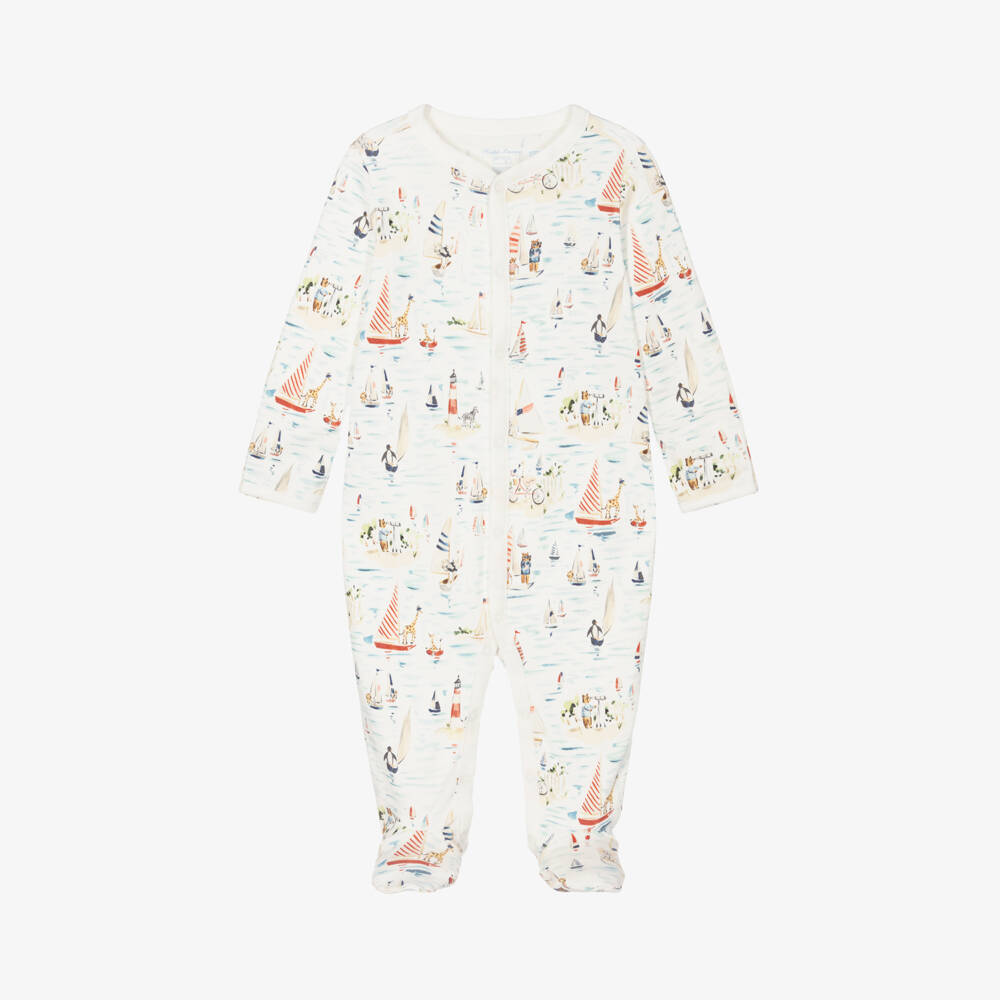 Ralph Lauren-Boys Nautical Cotton Sleepsuit | Childrensalon Outlet