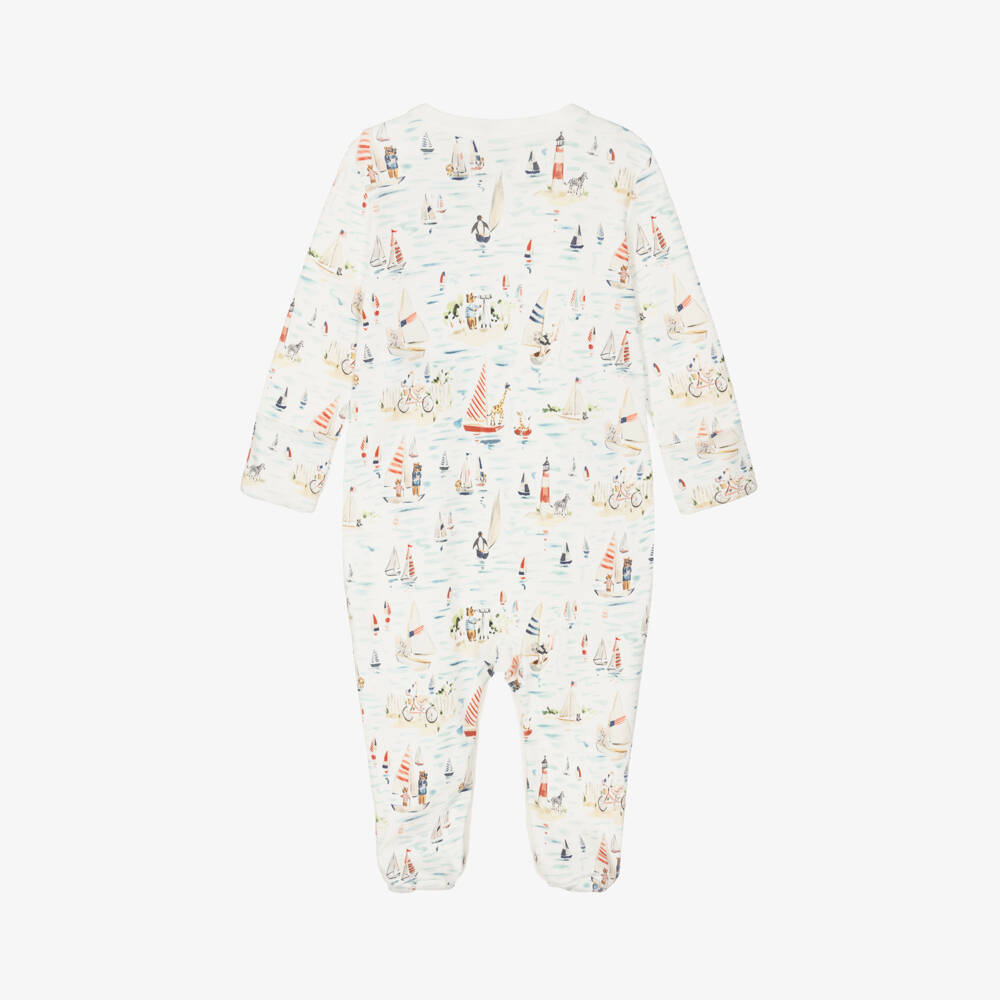 Ralph Lauren-Boys Nautical Cotton Sleepsuit | Childrensalon Outlet
