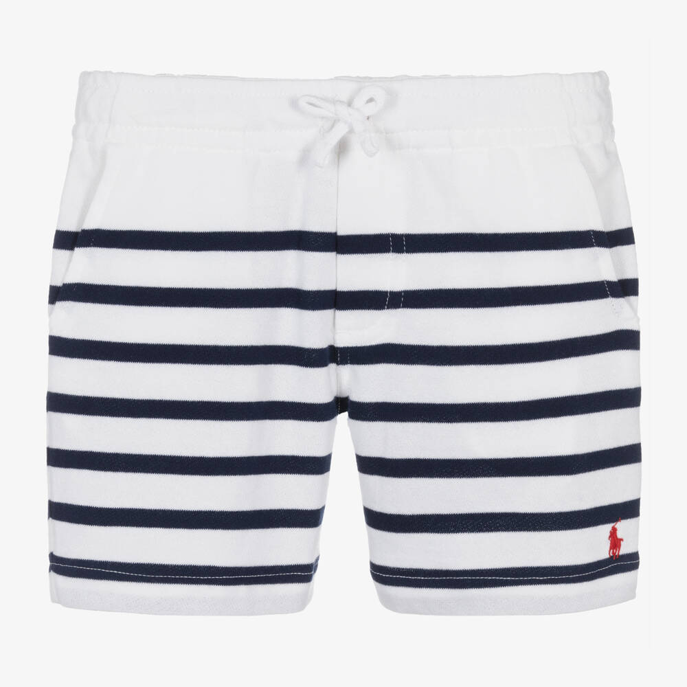 Ralph Lauren-Boys Nautical Stripe Cotton Shorts | Childrensalon Outlet