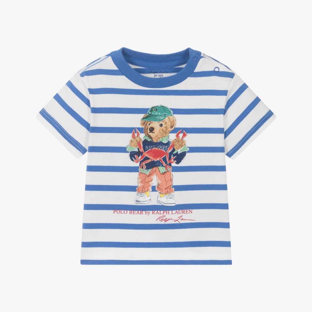 Ralph Lauren-Boys Nautical Stripe Polo Tee | Childrensalon Outlet