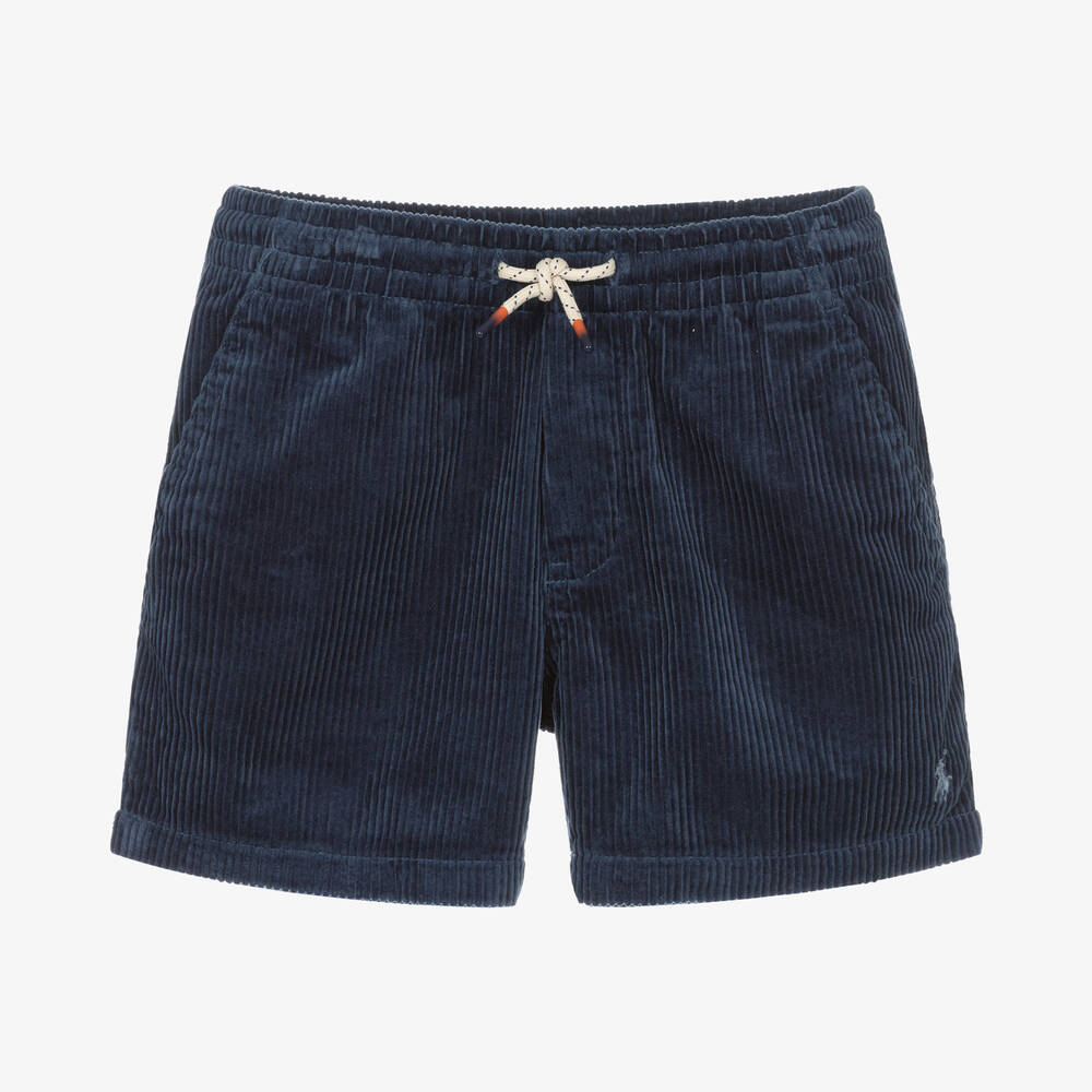 Ralph Lauren - Navyblaue Shorts aus Cord | Childrensalon
