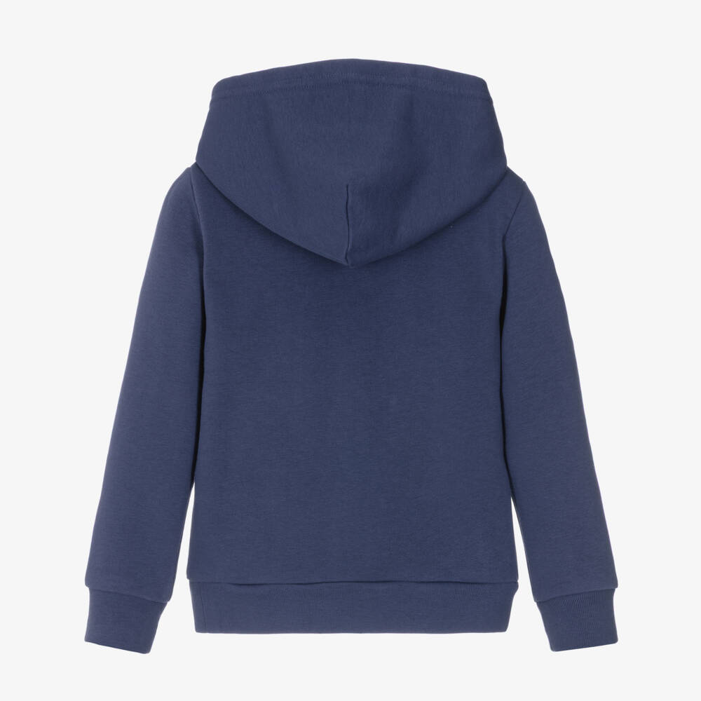 Ralph Lauren-Boys Navy Blue Cotton Hoodie with Big Pony Logo | Childrensalon Outlet