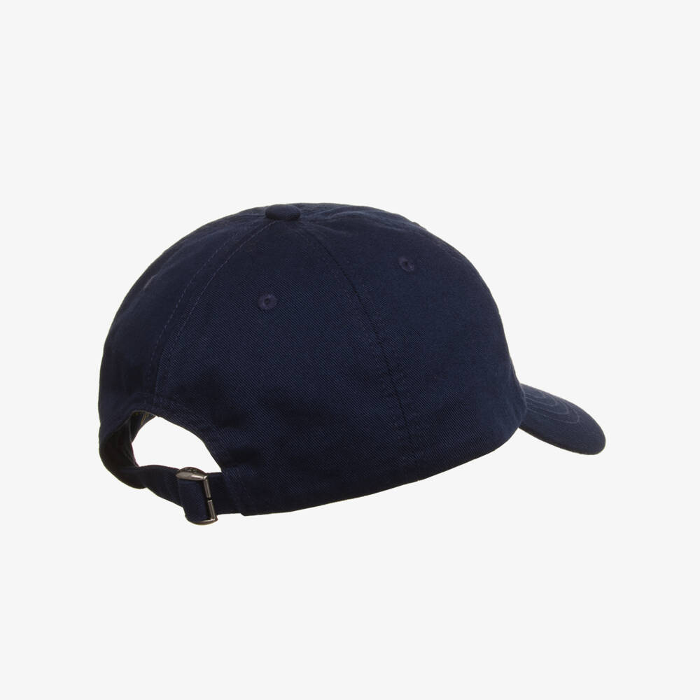 Ralph Lauren-Boys Navy Blue Cotton Twill Polo Bear Cap | Childrensalon Outlet