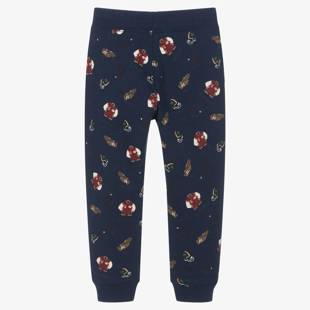 رالف لورين-جوغرز قطن جيرسي لون كحلي للأولاد | Childrensalon Outlet