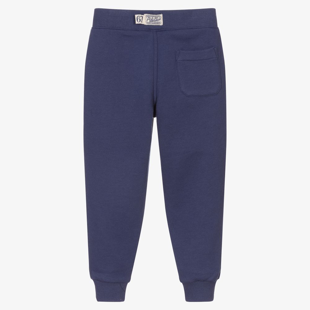 Ralph Lauren-جوغرز قطن جيرسي لون كحلي للأولاد | Childrensalon Outlet