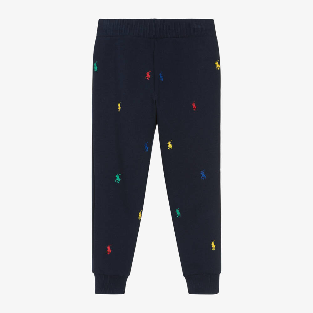 Ralph Lauren-Boys Navy Blue Pony Joggers | Childrensalon Outlet