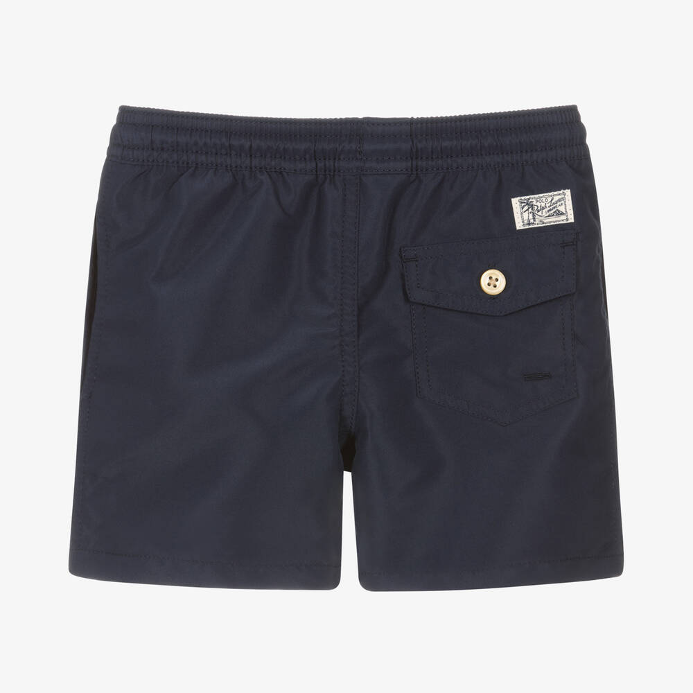 Ralph Lauren - Boys Navy Blue Swim Shorts | Childrensalon Outlet