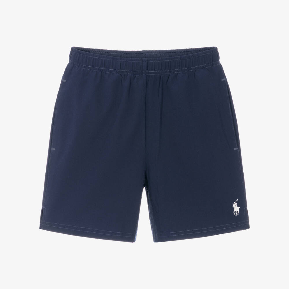 Ralph Lauren-Boys Navy Blue Wimbledon Collection Shorts | Childrensalon Outlet