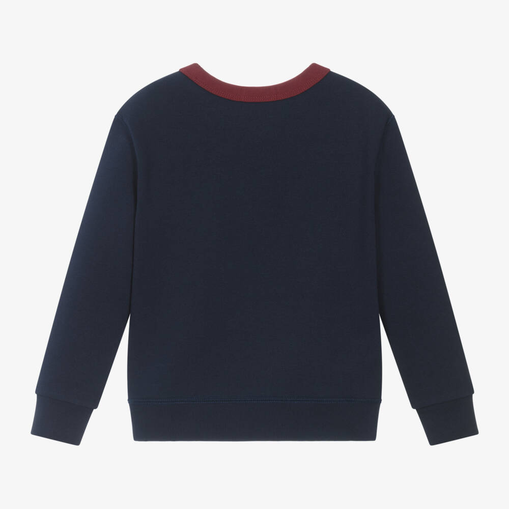 Ralph Lauren-Boys Navy Corduroy Cotton Sweatshirt | Childrensalon Outlet