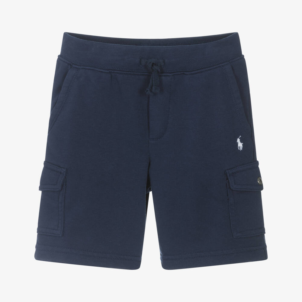Ralph Lauren-Шорты карго из синего хлопка для мальчиков | Childrensalon Outlet